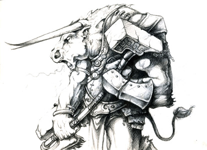 Dise�o personaje minotauro